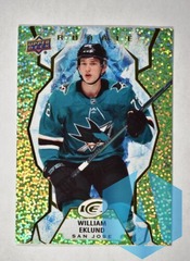 2021-22 UD Ice Green Rookies #116 William Eklund - San Jose Sharks